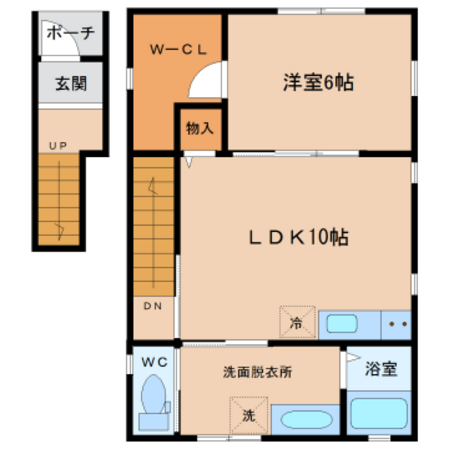 カナルパークサイドhiroの物件間取画像